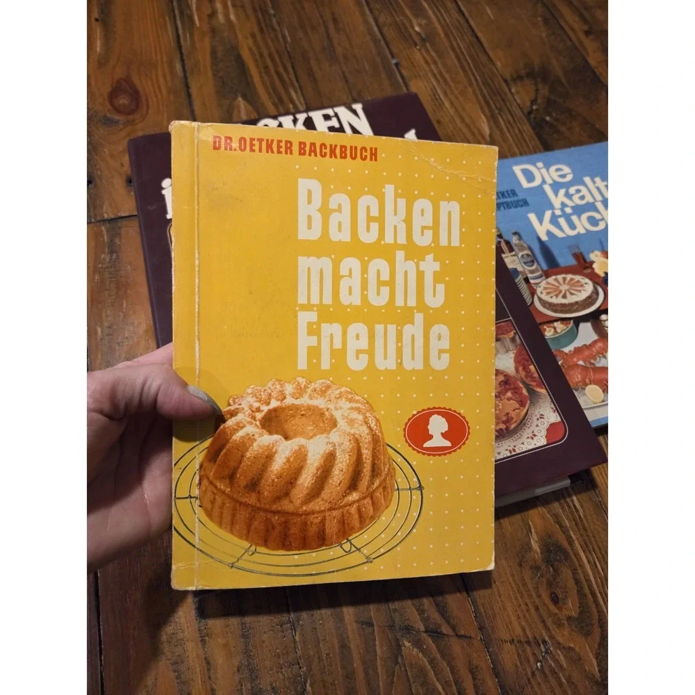 3 German‎ Cookbooks Lot Dr.Oetker (2) Lingen (1)